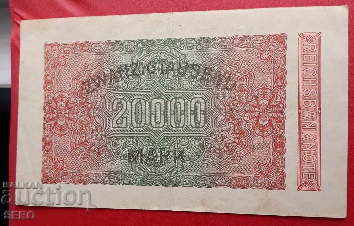 Banknote-Germany-20,000 marks 1923 with price € 0.70 | 1.37 BGN