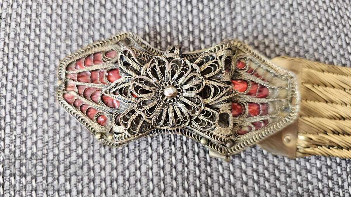 Auction  Revival-era belt for folk costume