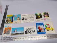 CALENDARE VECHI DIN 1970 - 10 BUCĂȚI, calendar, calendar mic