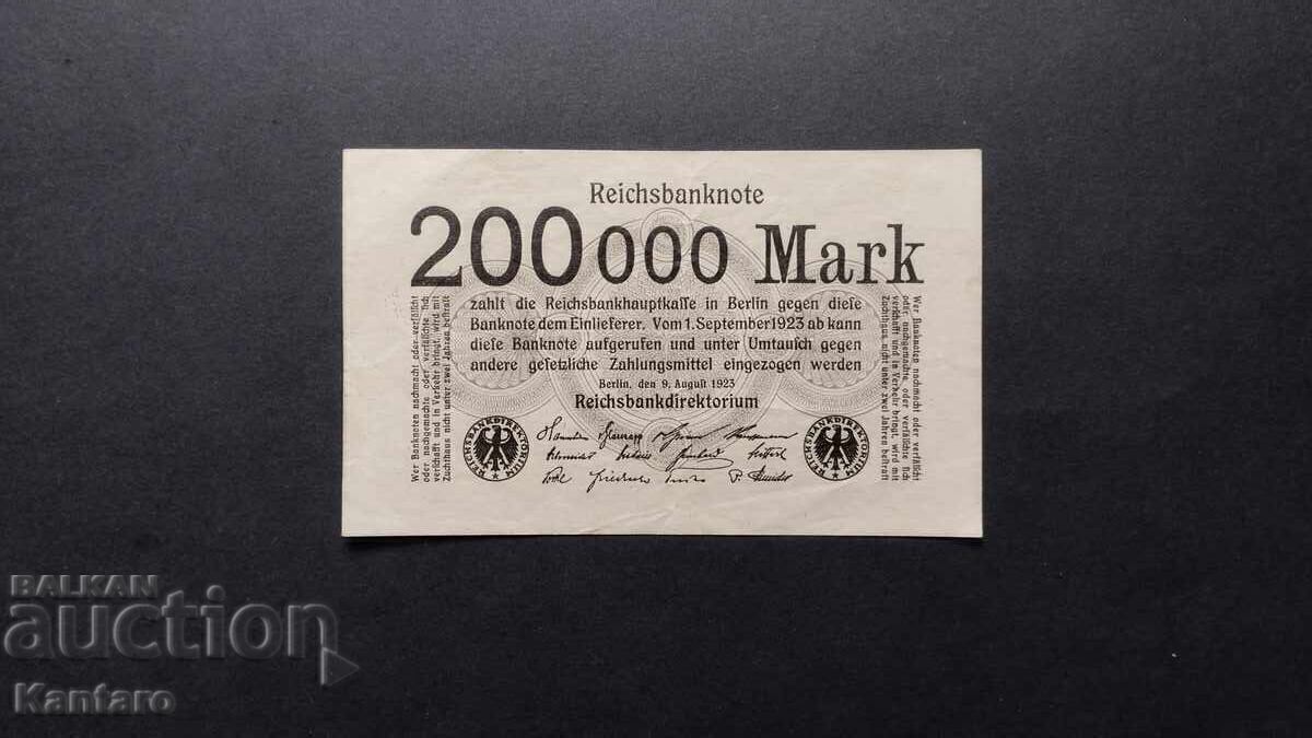 Banknote - GERMANY - 200,000 Marks - 1923