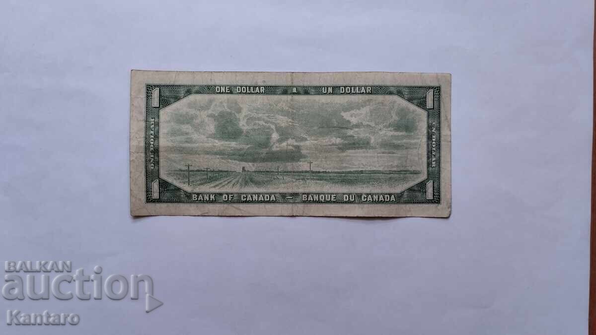Livrarea Bancnotă - CANADA - 1 dolar - 1954