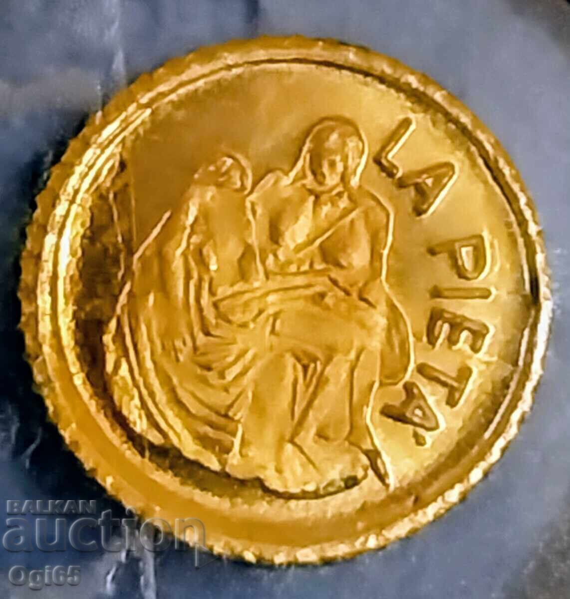 VATICAN. Златни възпоменателни мини монети репродукция.