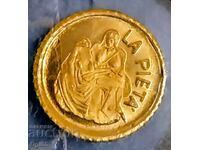 VATICAN. Златни възпоменателни мини монети репродукция.