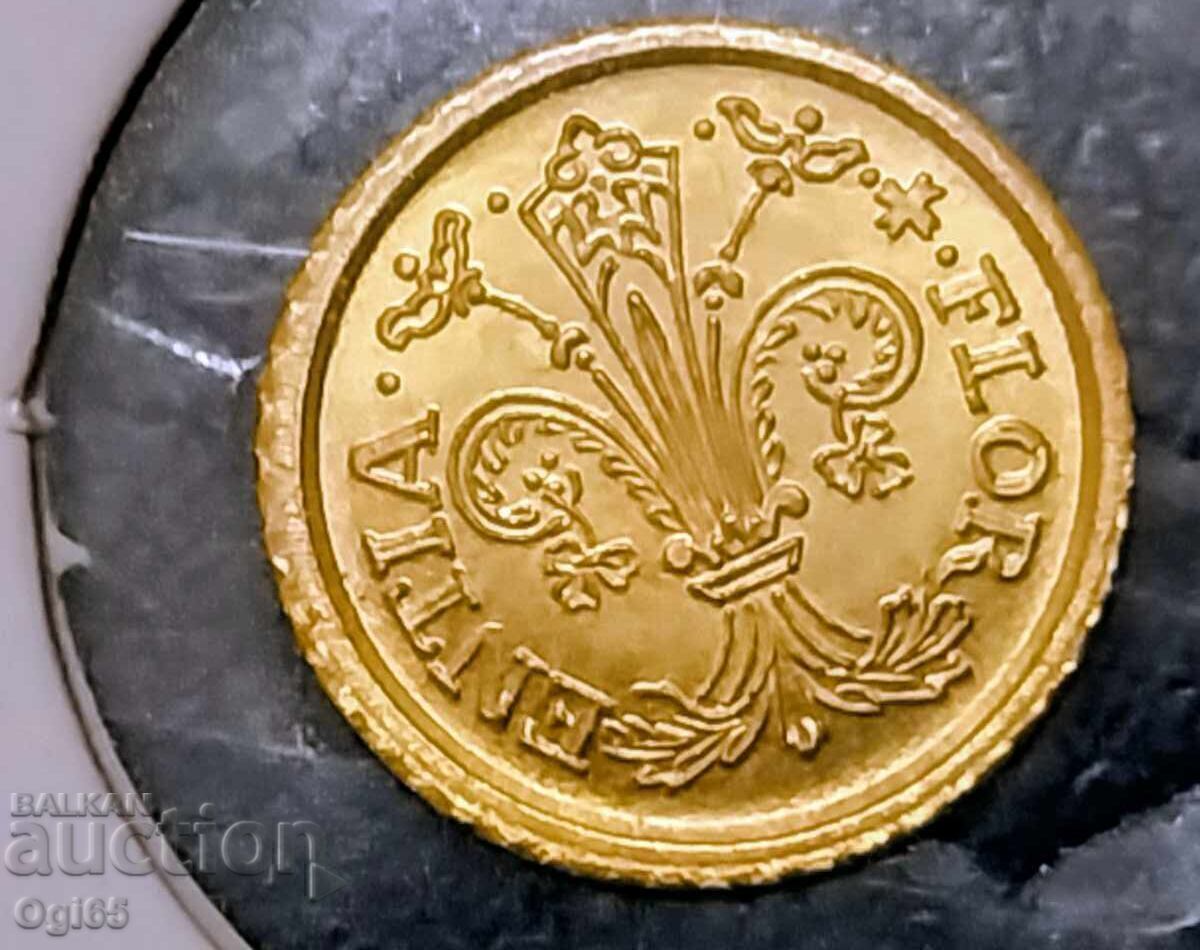 St. John Χρυσό αναμνηστικό νόμισμα από την Ιταλία 1 Φλορίνι 1800