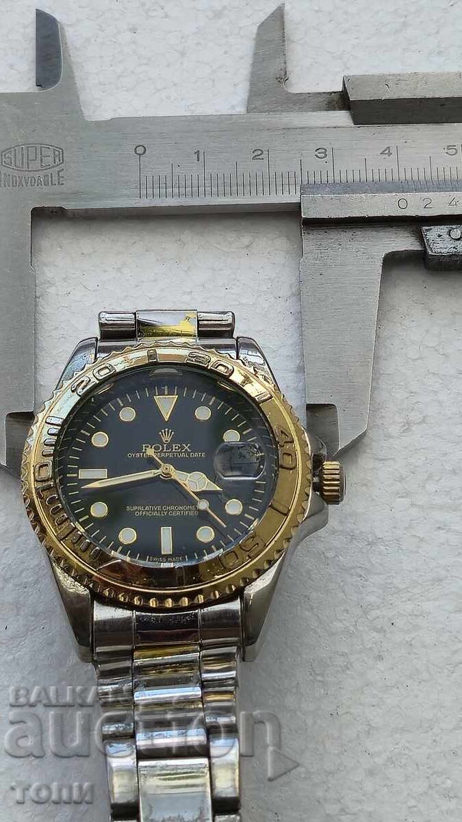 ROLEX QUARTZ RARĂ REPLICĂ NU ȘTIU DACĂ MERGE BZC!!! - 6