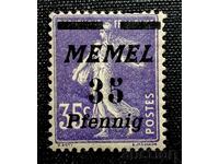 Пощенска марка на Мемел (Клайпеда) от 1920 г., която представлява