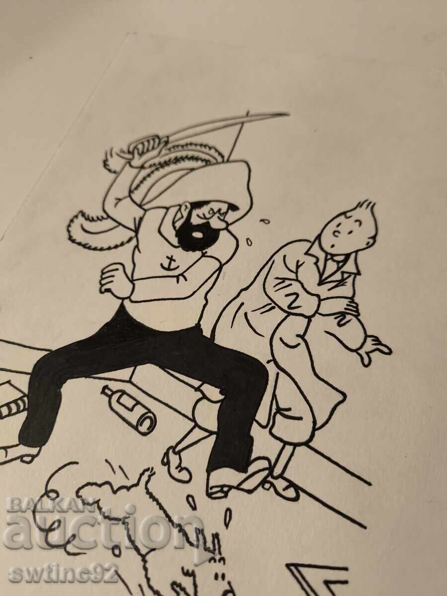 Licitație Din nou desen animat cu Tintin pentru copii