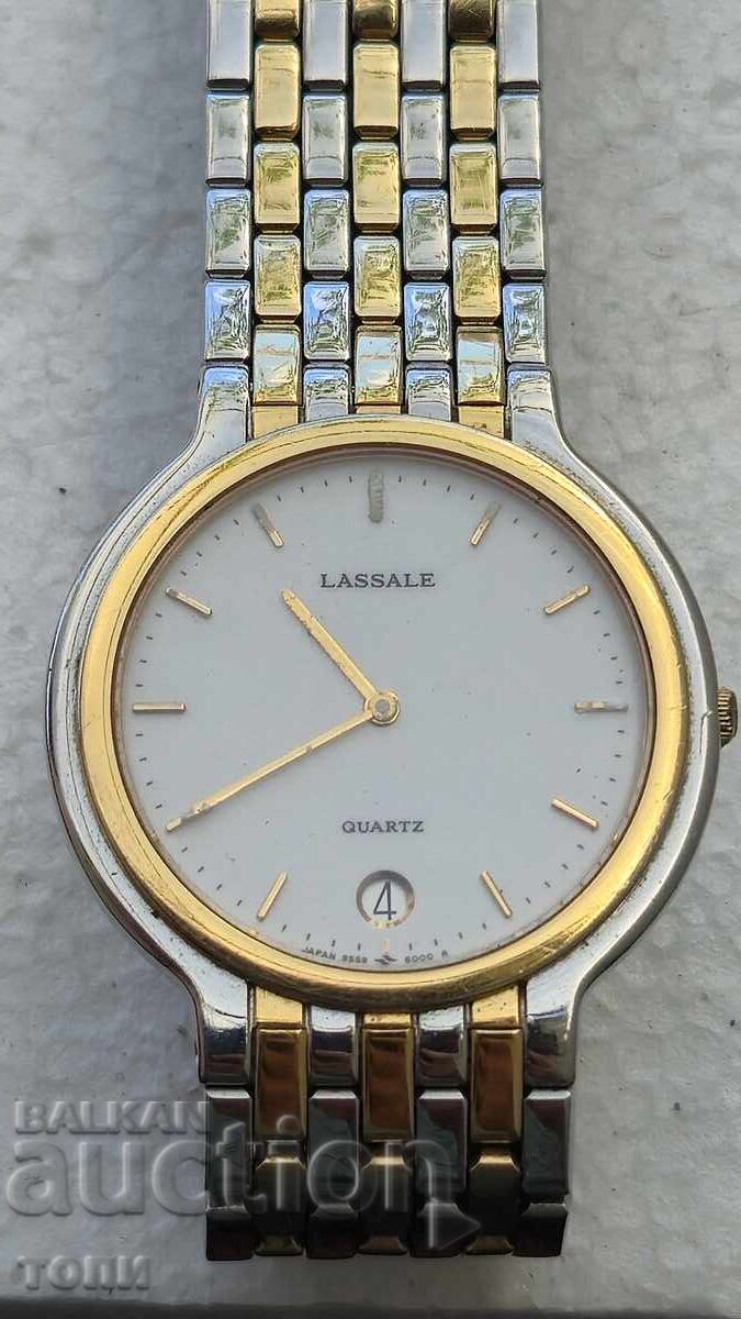 CEAS LASSALE SEIKO QUARTZ JAPONIA RAR NU ȘTIU DACĂ FUNCȚIONEAZĂ FĂRĂ PREȚ DE REZERVĂ !! cu preț € 0.01 | 0.02 BGN