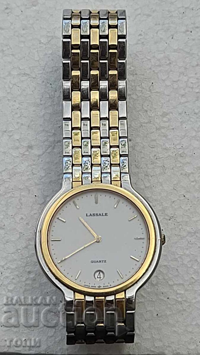 CEAS LASSALE SEIKO QUARTZ JAPONIA RAR NU ȘTIU DACĂ FUNCȚIONEAZĂ FĂRĂ PREȚ DE REZERVĂ !!