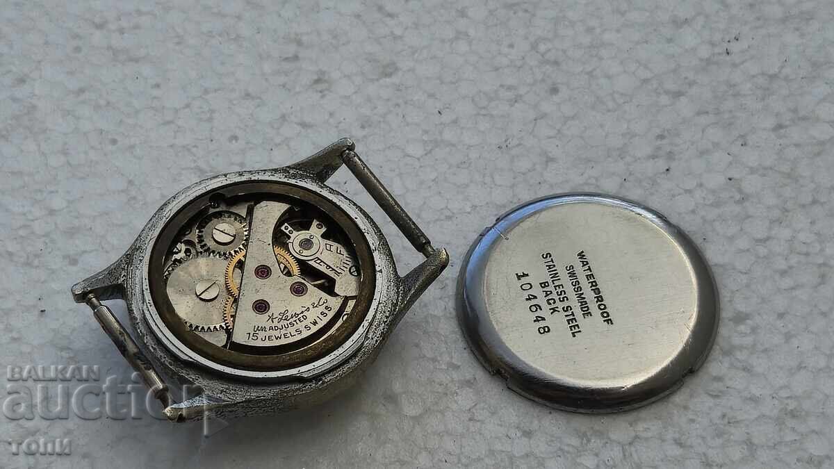 Livrarea CEAS SERVA ANCRE SWISS MADE MILITAR RAR NU FUNCȚIONEAZĂ FĂRĂ PREȚ DE REZERVĂ !!!