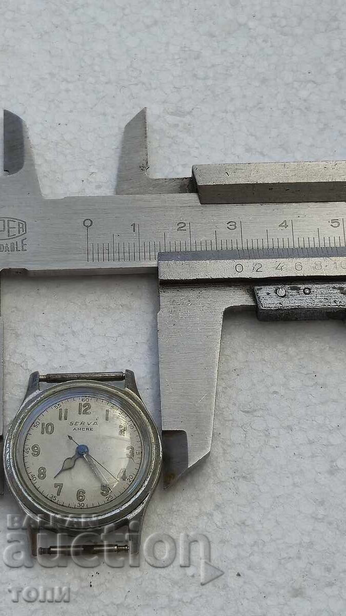 CEAS SERVA ANCRE SWISS MADE MILITAR RAR NU FUNCȚIONEAZĂ FĂRĂ PREȚ DE REZERVĂ !!! - 7