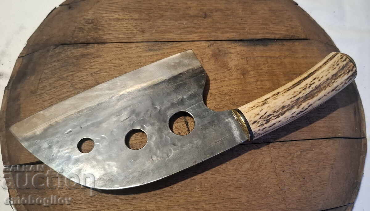 Hand-Forged Cleaver-ALMAZAN Deer Antler Sheath UNIQUE with price € 56.00 | 109.53 BGN