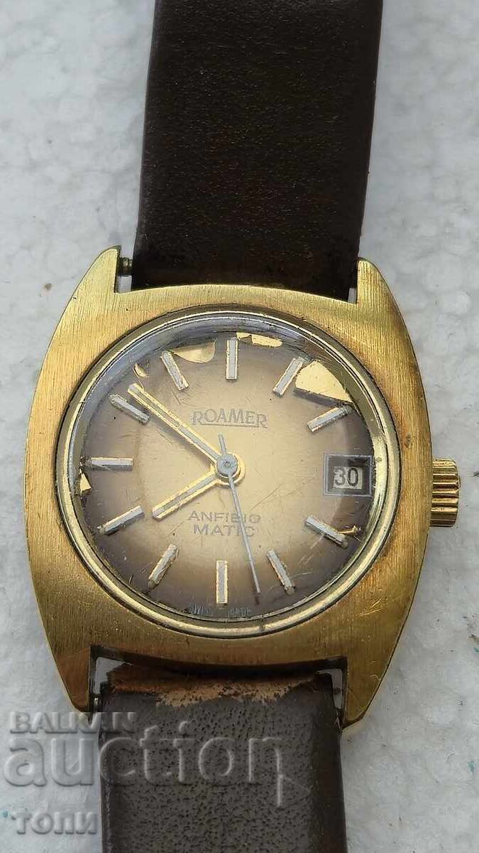 ROAMER AUTOMATIC SWISS РЯДЪК РАБОТИ БЕЗ ГАРАНЦИЯ БЗЦ  !!!