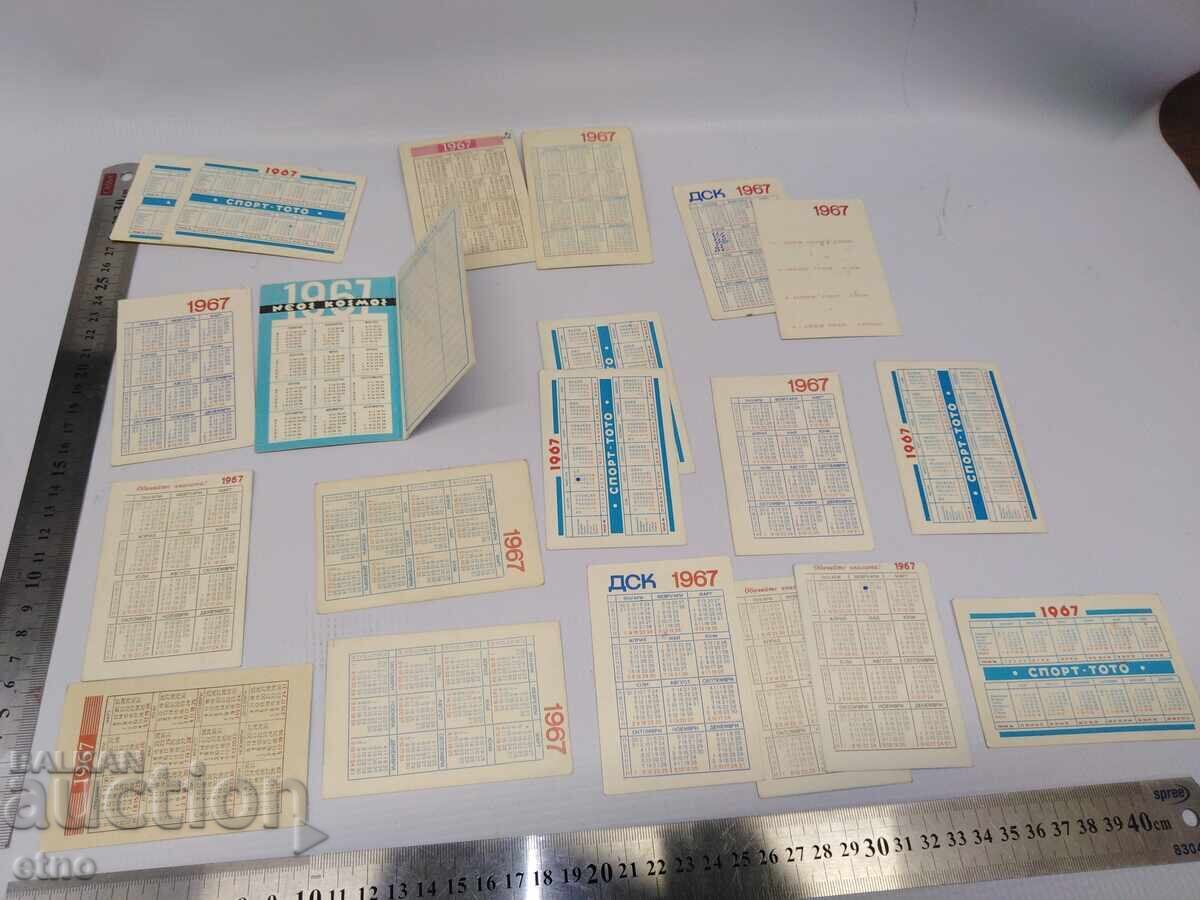 CALENDARE VECHI DIN 1967 - 20 BUCĂȚI, calendar, calendar mic - 5