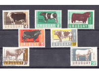 1966. Uruguay. Poștă aeriană - Creșterea animalelor în Uruguay