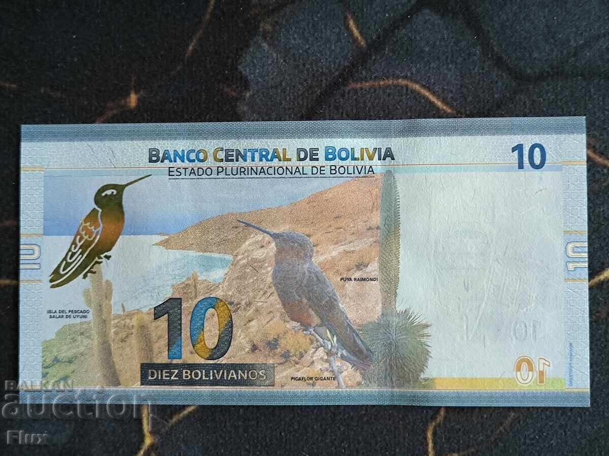 Τραπεζογραμμάτιο - Βολιβία - 10 Bolivianos UNC | 2018 με τιμή € 6.00 | 11.74 BGN