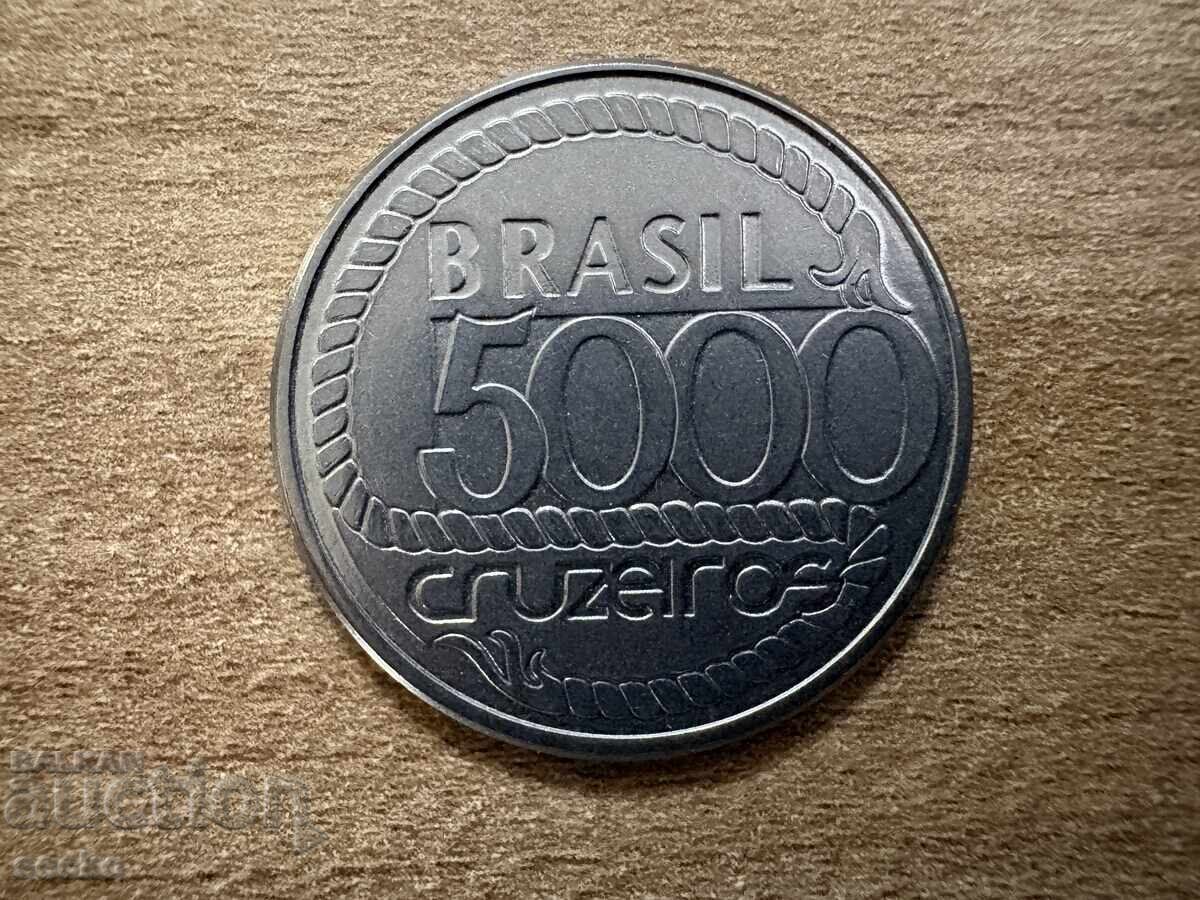 Βραζιλία - 5000 κρουζέιρο (1992) - 200 χρόνια από τον θάνατο του