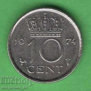 (¯`'•.¸ 10 λεπτά 1974 ΟΛΛΑΝΔΙΑ ¸.•'´¯) (¯`'•.¸ 10 λεπτά 1974 ΟΛΛΑΝΔΙΑ ¸.•'´¯)