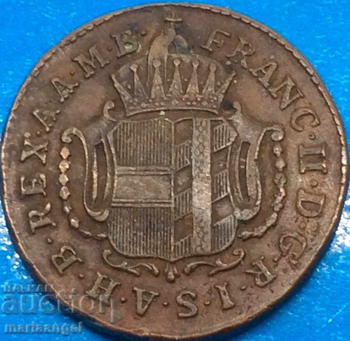 Licitație 1 Kreuzer 1794 Austria Franz II N - Günzburg - rar Licitație 1 Kreuzer 1794 Austria Franz II N - Günzburg - rar