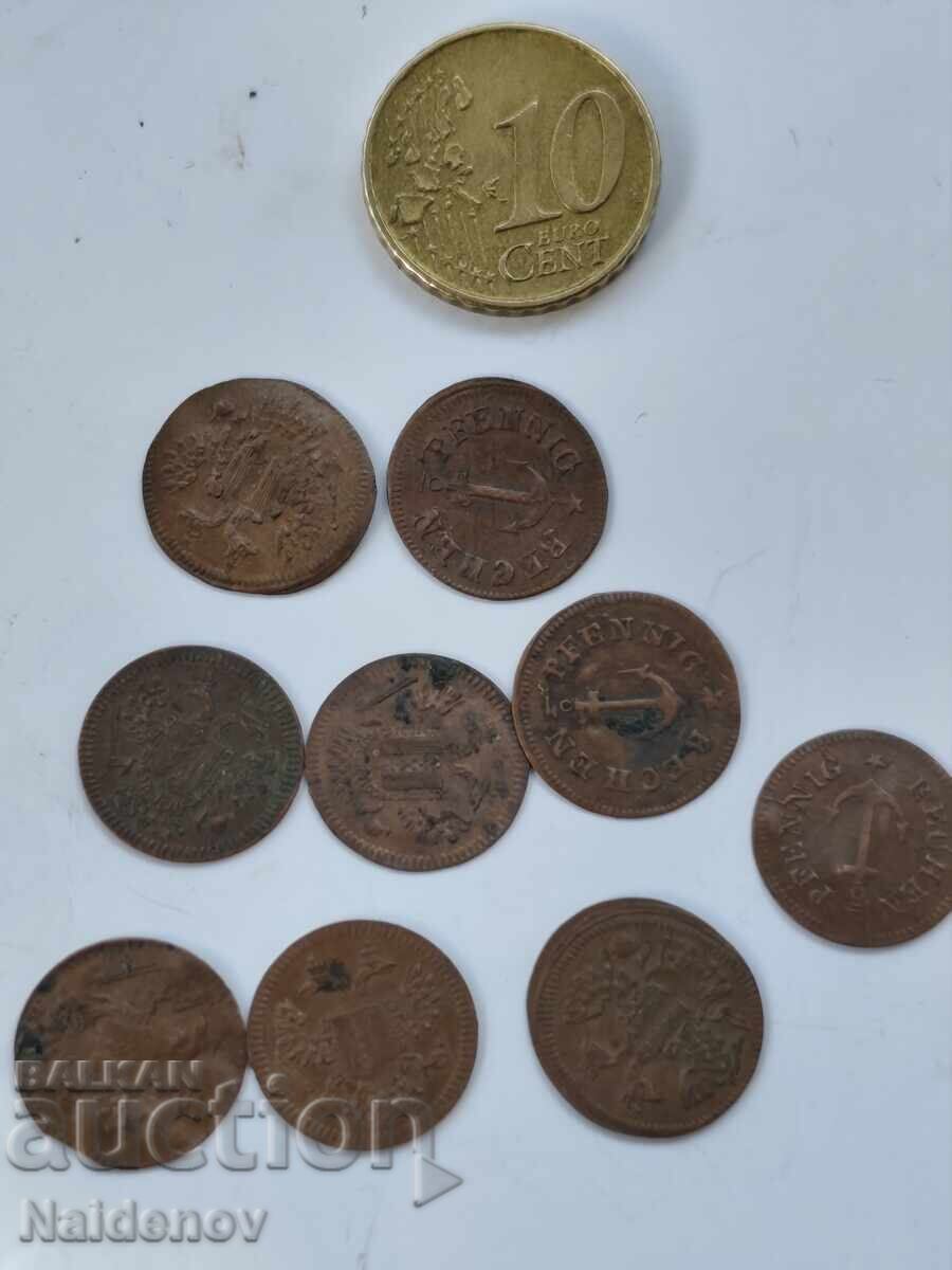 Lot jetoane germane vechi 9 buc. BZC