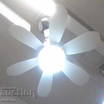 Livrarea Ventilator de tavan cu LED, telecomandă și temporizator – silențios, modern