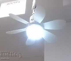 Ventilator de tavan cu LED, telecomandă și temporizator – silențios, modern - 7