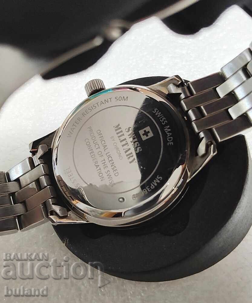 Ceas bărbătesc elvețian din oțel SWISS Military by Chrono - 5