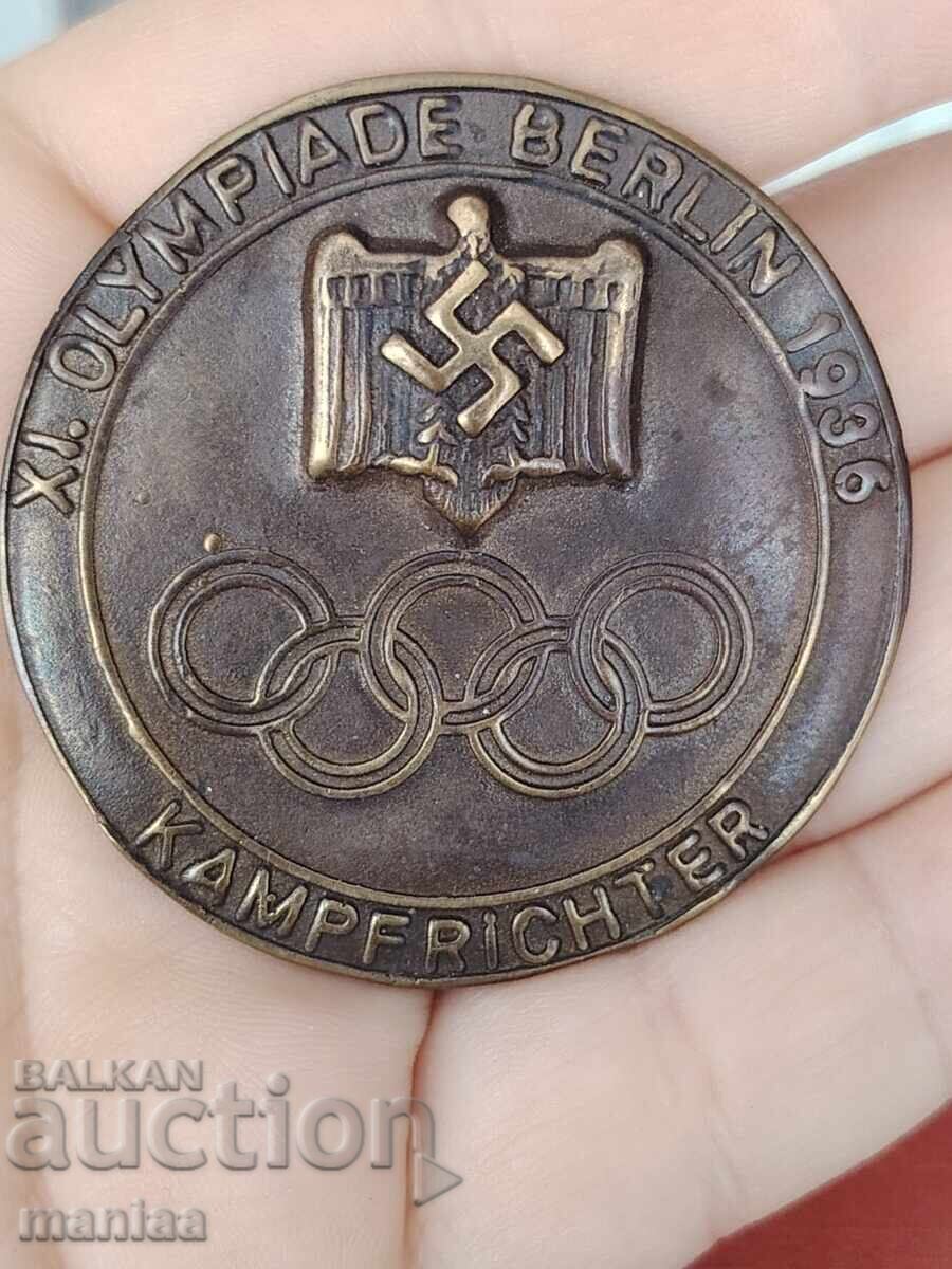 Σήμα 3ο Ράιχ Ολυμπιακοί Αγώνες Βερολίνο 1936 - 5 Σήμα 3ο Ράιχ Ολυμπιακοί Αγώνες Βερολίνο 1936 - 5