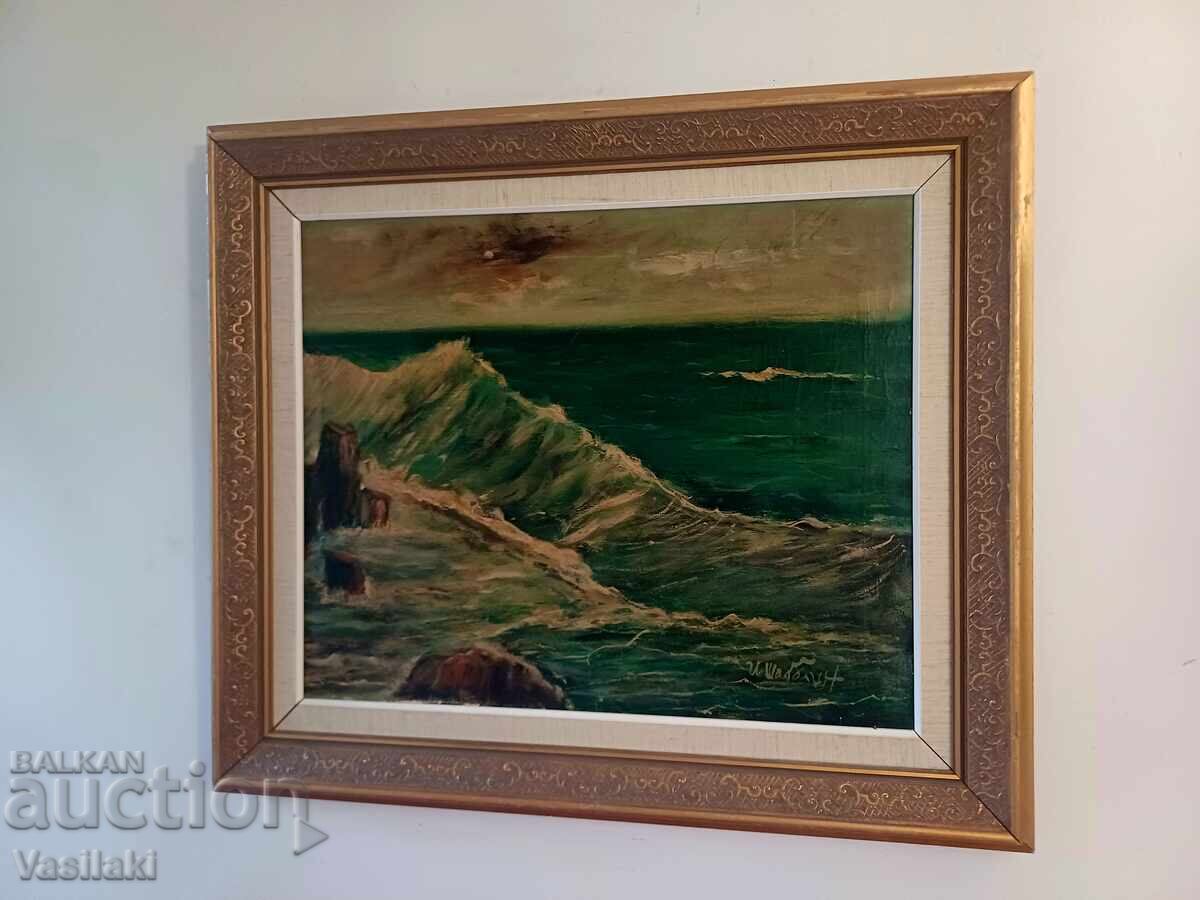 Beautiful old oil painting on canvas with price € 8.61 | 16.84 BGN Beautiful old oil painting on canvas with price € 8.61 | 16.84 BGN