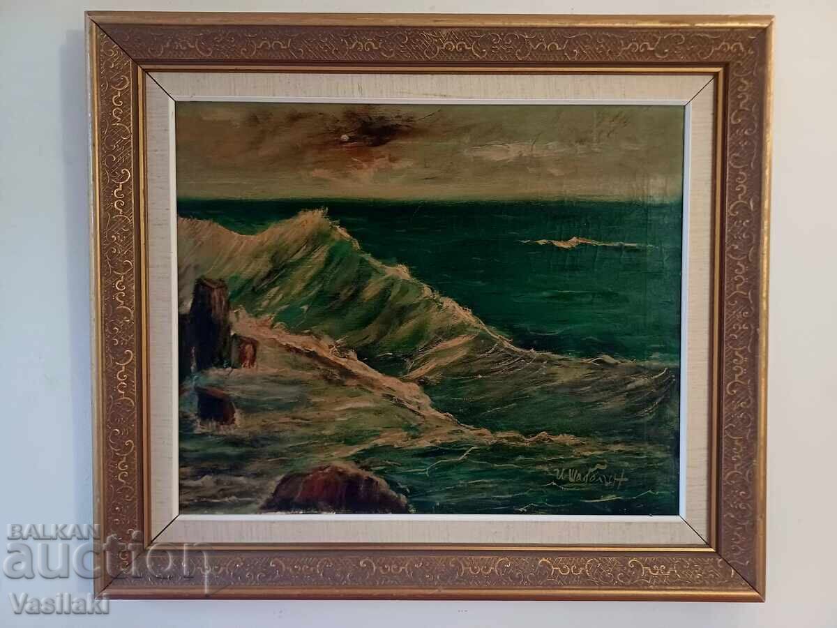 Beautiful old oil painting on canvas - 7 Beautiful old oil painting on canvas - 7