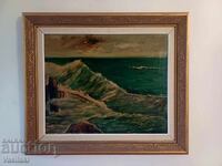 Beautiful old oil painting on canvas