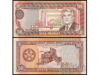 ❤️ ⭐ Turkmenistan 1993 50 manat UNC nou ⭐ ❤️