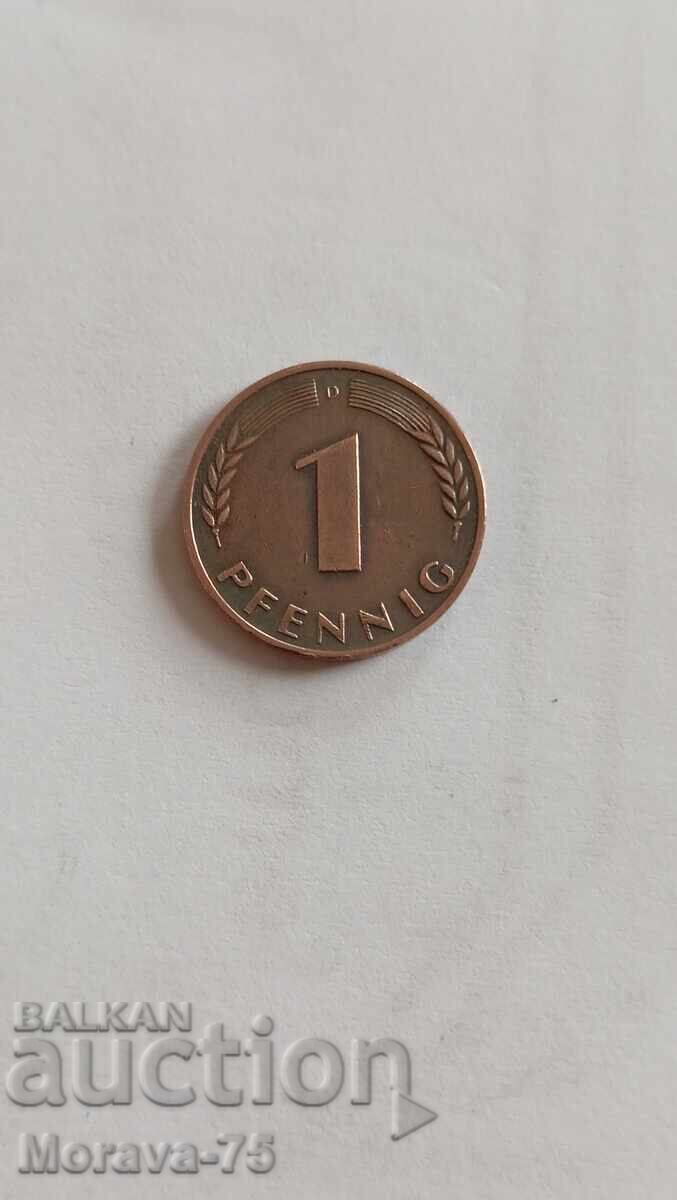 1 pfennig 1969 Germania