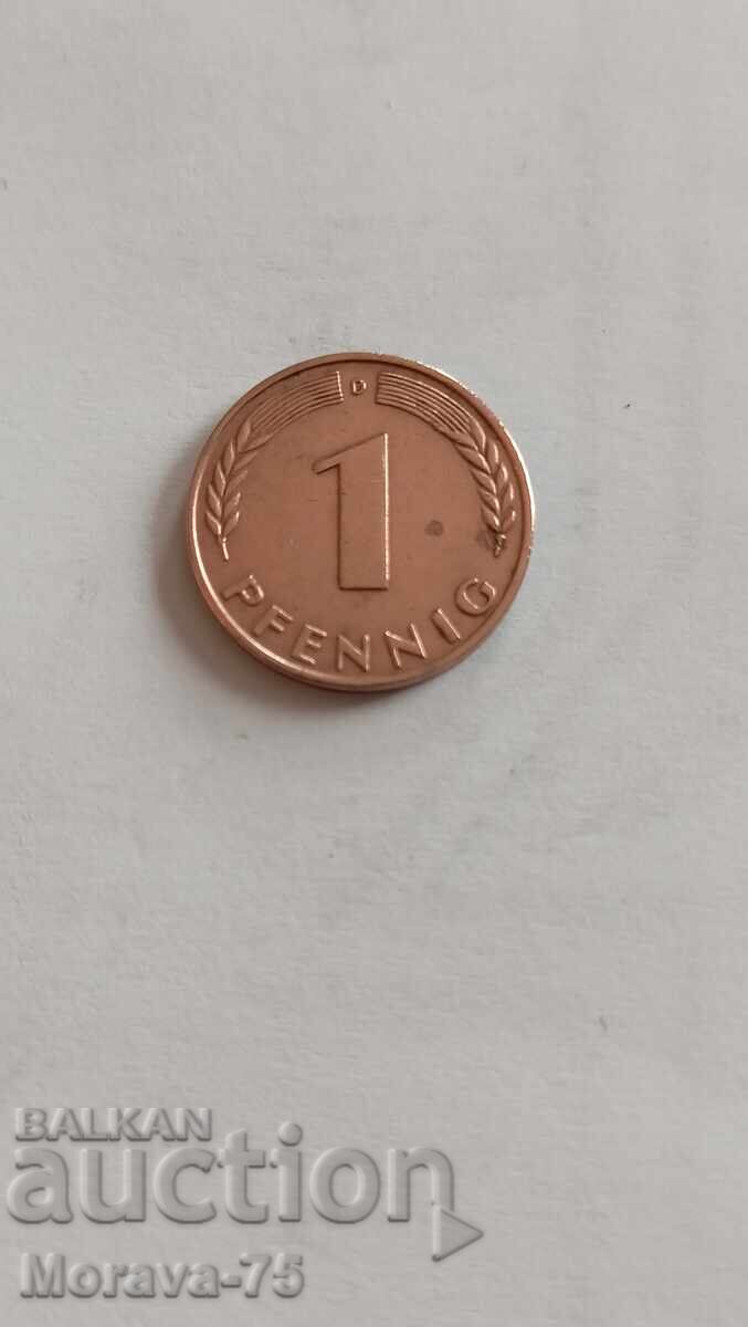 1 pfenig 1950 Germania