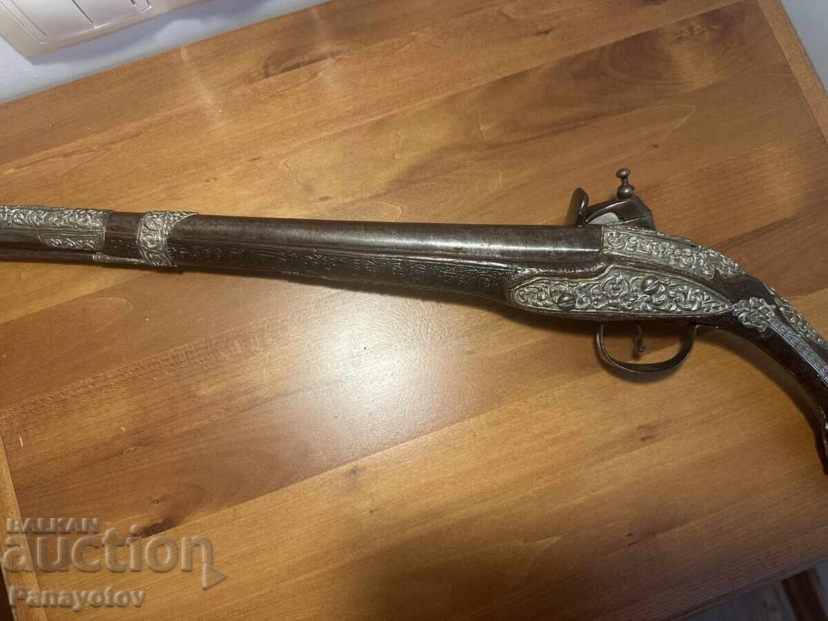 PISTOL LIGHTER FLINT CAPS SILVER CORAL NIELLO - 7