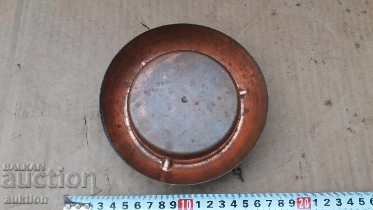 VECHE CENUȘIERĂ MASIVĂ DIN CUPRU FORJAT - 7 VECHE CENUȘIERĂ MASIVĂ DIN CUPRU FORJAT - 7