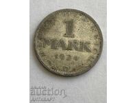 monedă de argint 1 marcă argint 1924 Germania