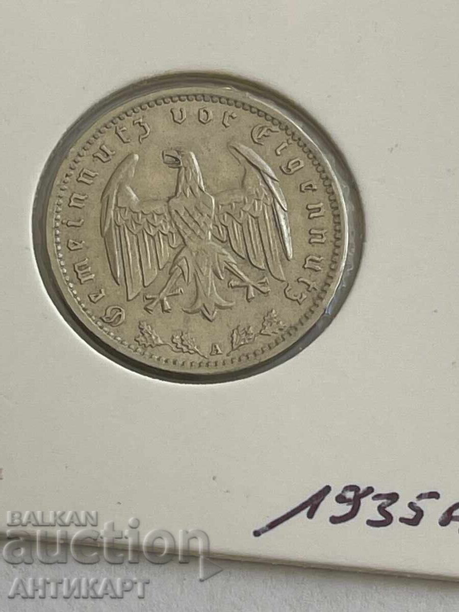 monedă 1 marcă reichsmark 1935 Germania cu preț € 8.00 | 15.65 BGN monedă 1 marcă reichsmark 1935 Germania cu preț € 8.00 | 15.65 BGN