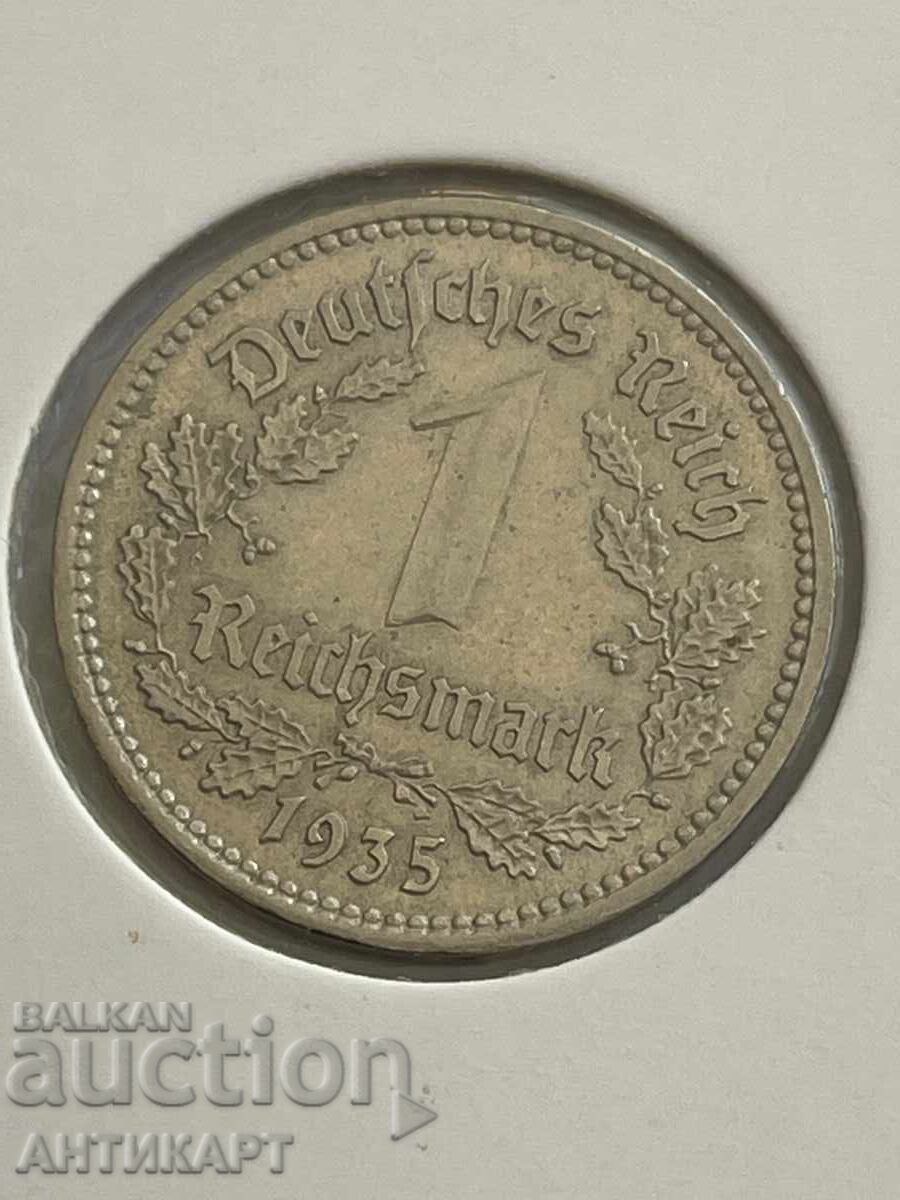 monedă 1 marcă reichsmark 1935 Germania