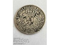 Franța monedă de argint 1 ecu argint 1726 Ludovic al XV-lea