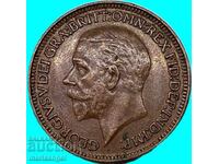 Marea Britanie 1 farthing 1927 regele Edward VII bronz