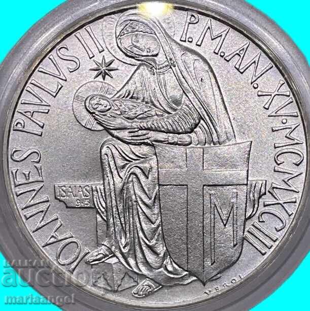 500 lire 1998 Vatican argint cutie certificat UNC cu preț € 35.00 | 68.45 BGN