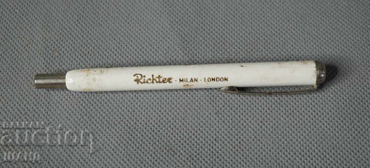Licitație RICHTER Star Termometru Publicitar German cu Mercur Stilou