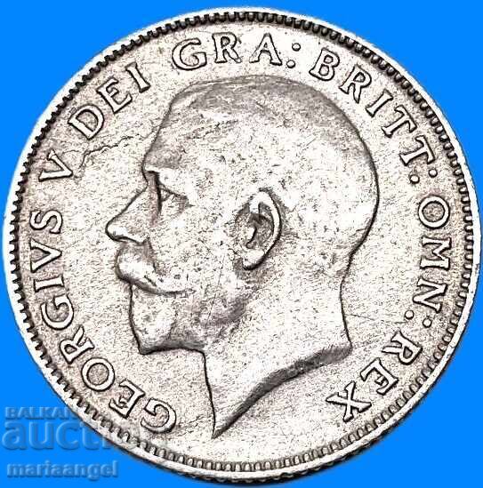 6 Pence 1921 Great Britain George V Silver - 6 6 Pence 1921 Great Britain George V Silver - 6