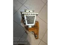 Vintage metal and wood lantern