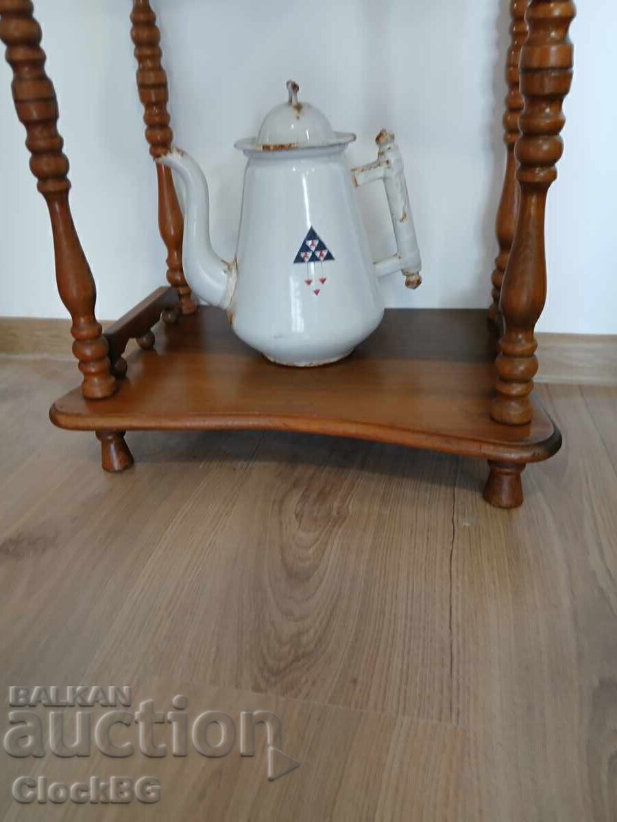 Raft de expunere vintage din lemn - 5