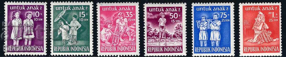 Ινδονησία 1954 - παιδικά MNH
