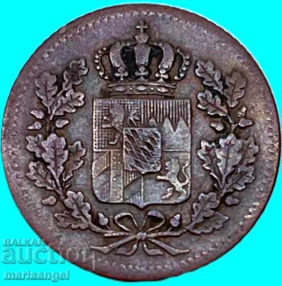Δημοπρασία 1 πφένιγκ 1854 Γερμανία Βαυαρία Μαξιμιλιανός