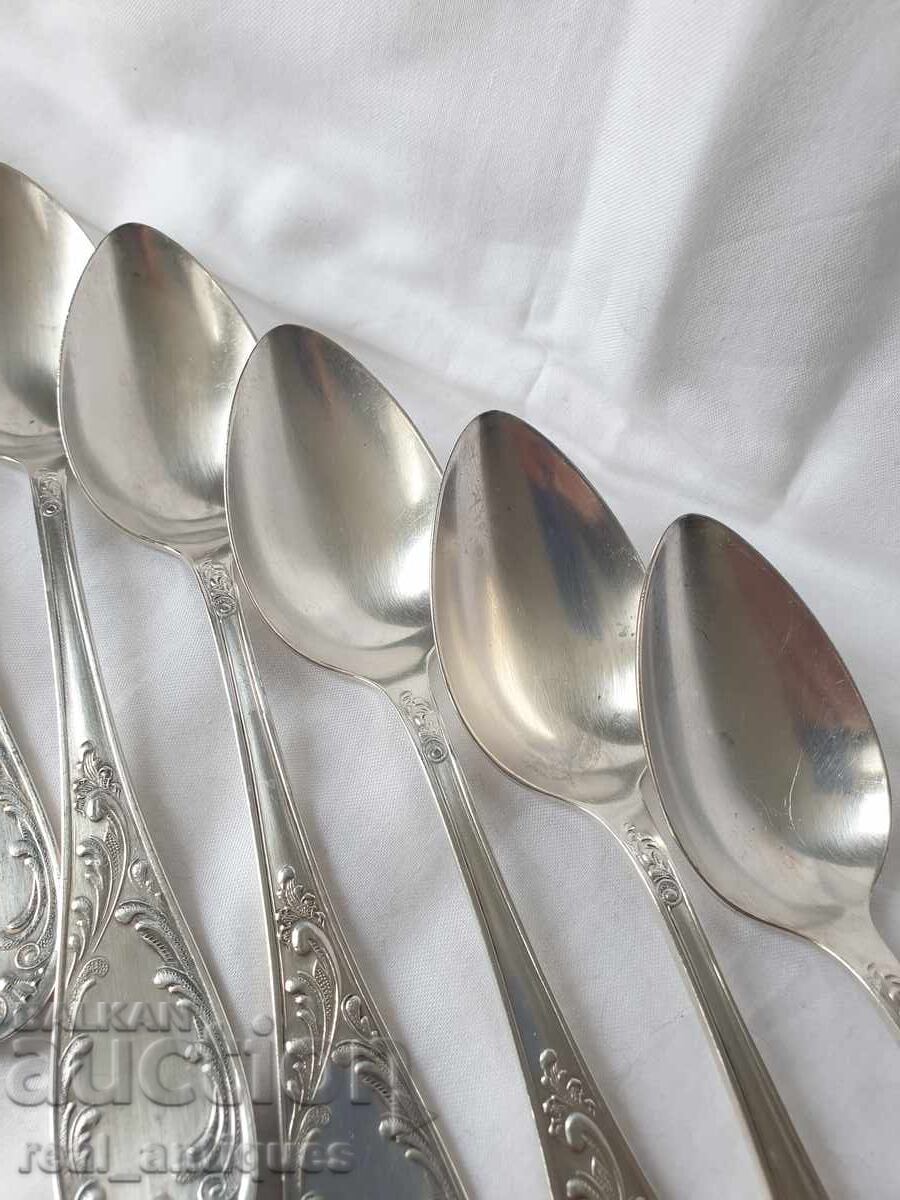Set of silver plated spoons - 5 Set of silver plated spoons - 5