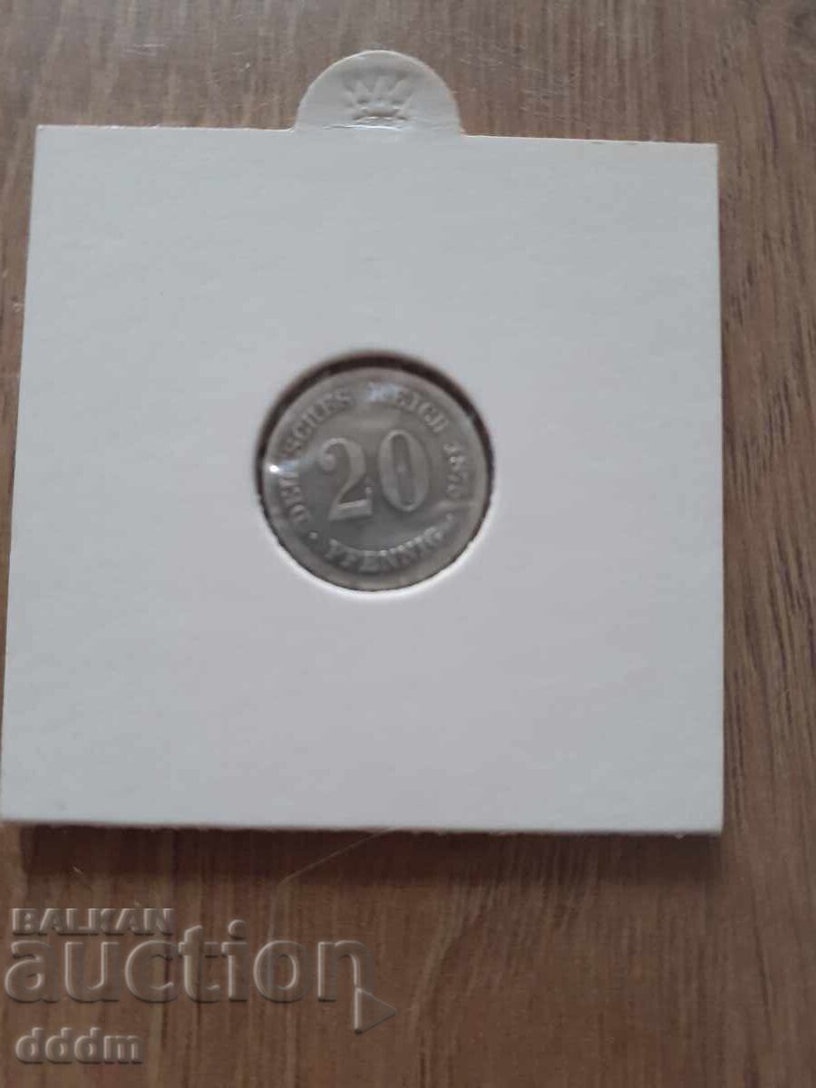 20 pfenigi Germania 1875